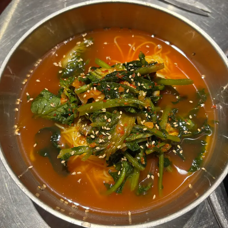 시원한 열무국수