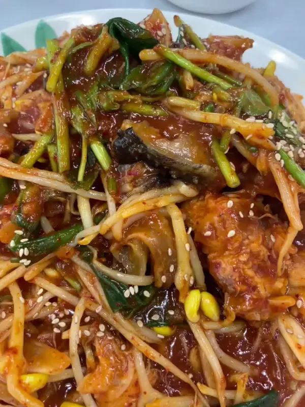 윤기가 자르르 흐르는 아구찜의 모습