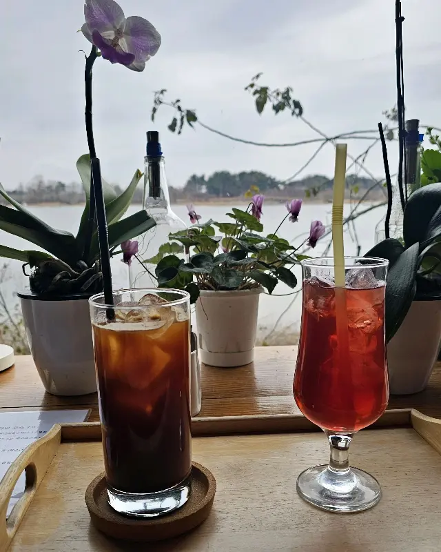 아메리카노와 대추차