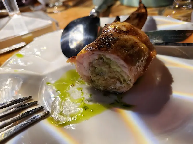 닭날개 만두 단면