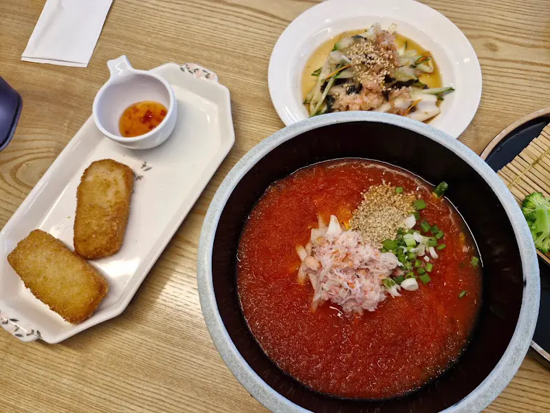 홍게 코스 요리 한상차림