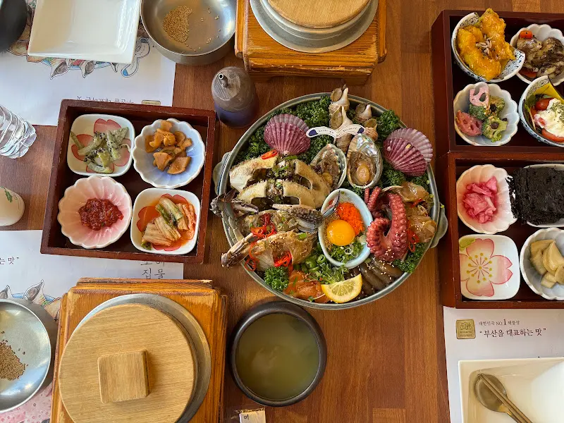 미녀해물장 정식 한상차림