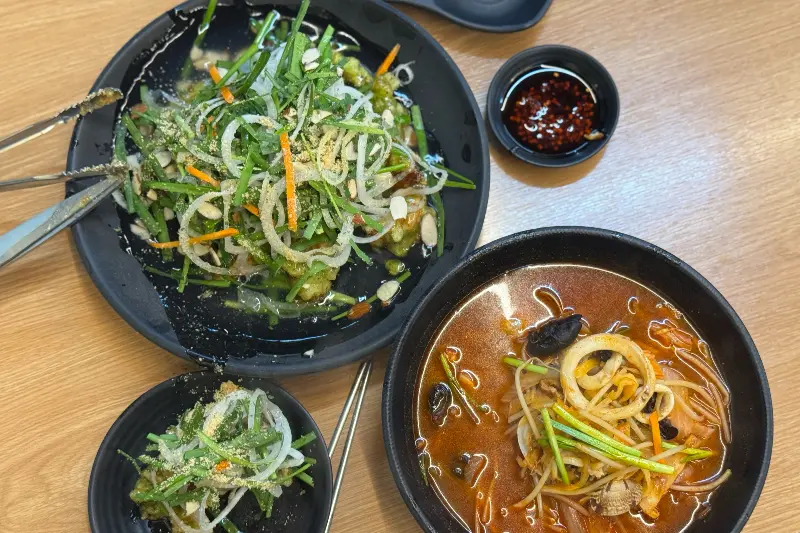 환상적인 비주얼의 부추탕수육