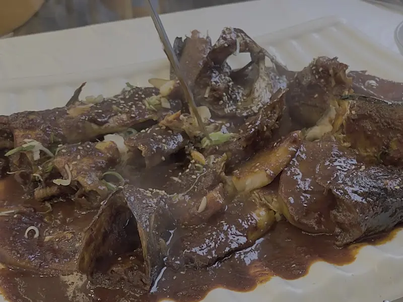 윤기가 흐르는 코다리찜의 자태