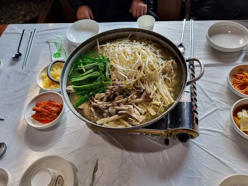 오리백숙 한상차림