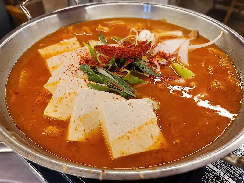 애호박찌개의 모습