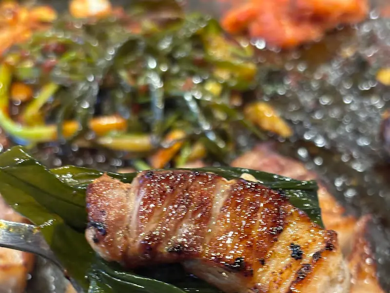 미나리와 삼겹살