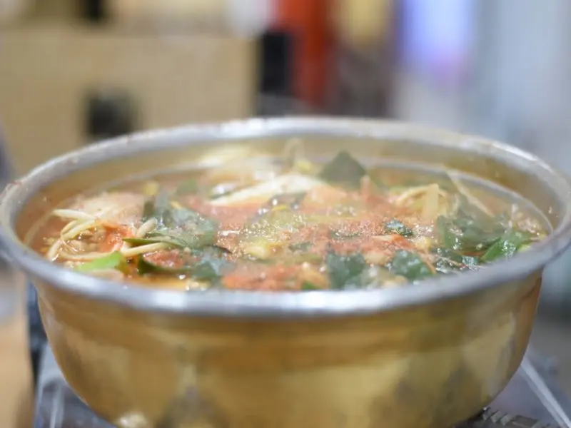 보글보글 끓고 있는 동태탕