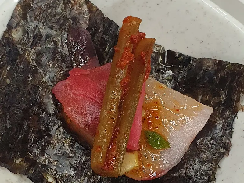 조일식당 삼치회 쌈