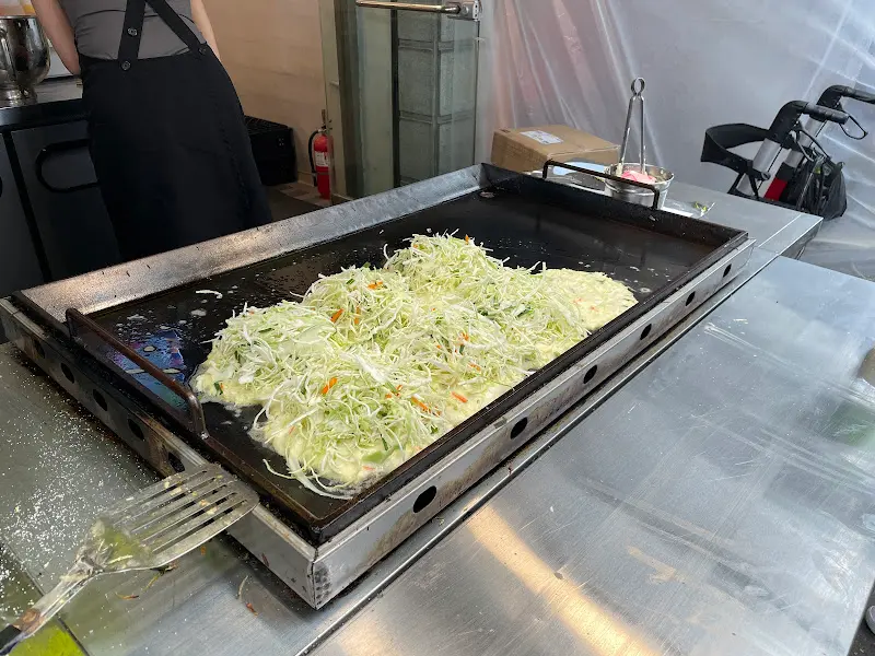 양배추 굽는 모습