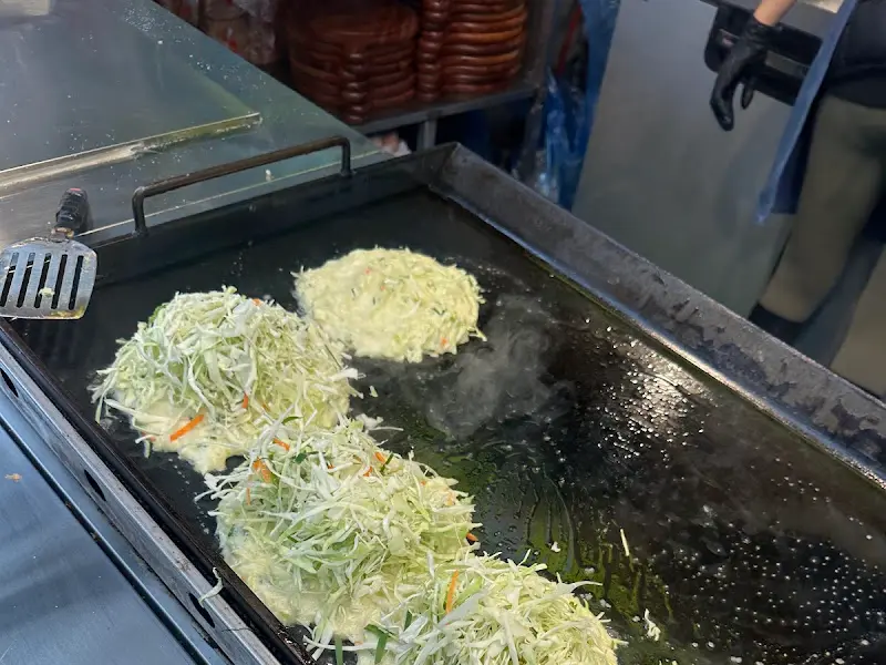 양배추 굽는 모습