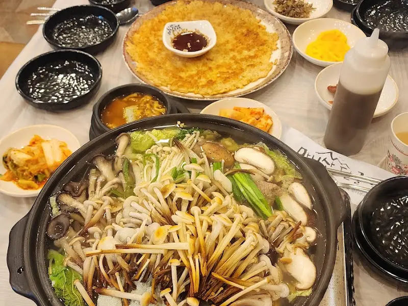 젓국갈비 전체 상차림