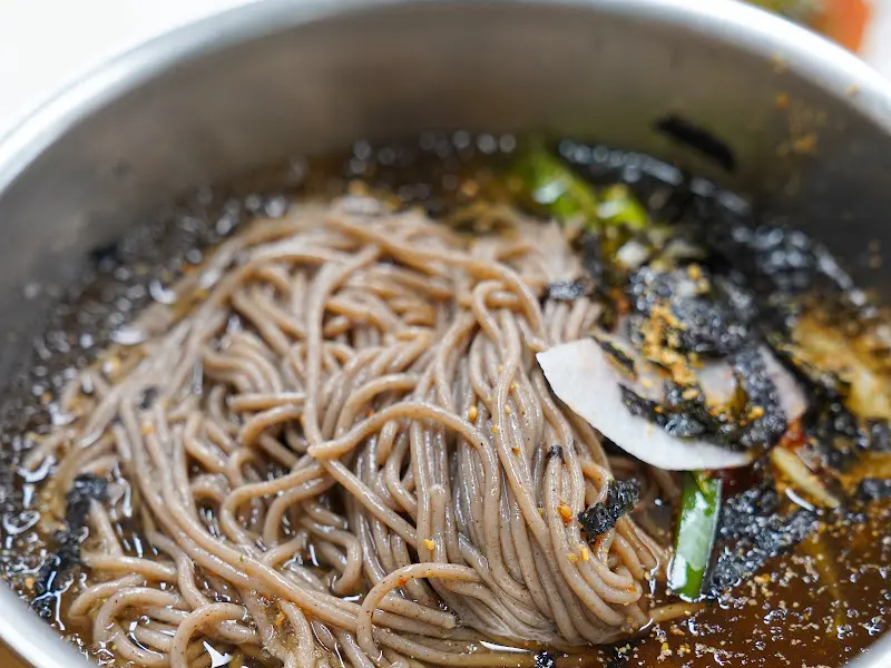 수지막국수 물막국수 면