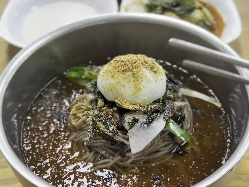 수지막국수 물막국수 사이드