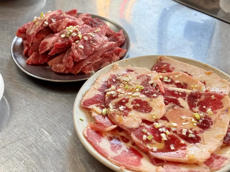 소갈비와 탱막살