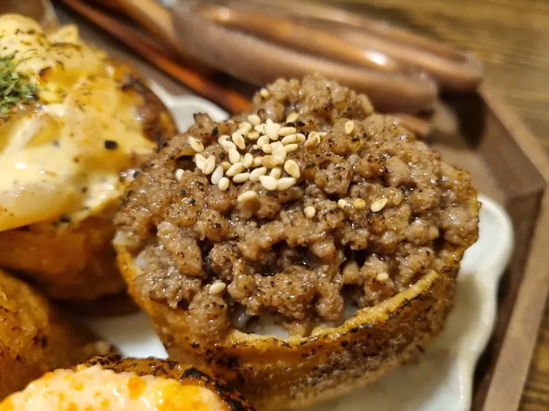 불고기 유부초밥 클로즈업