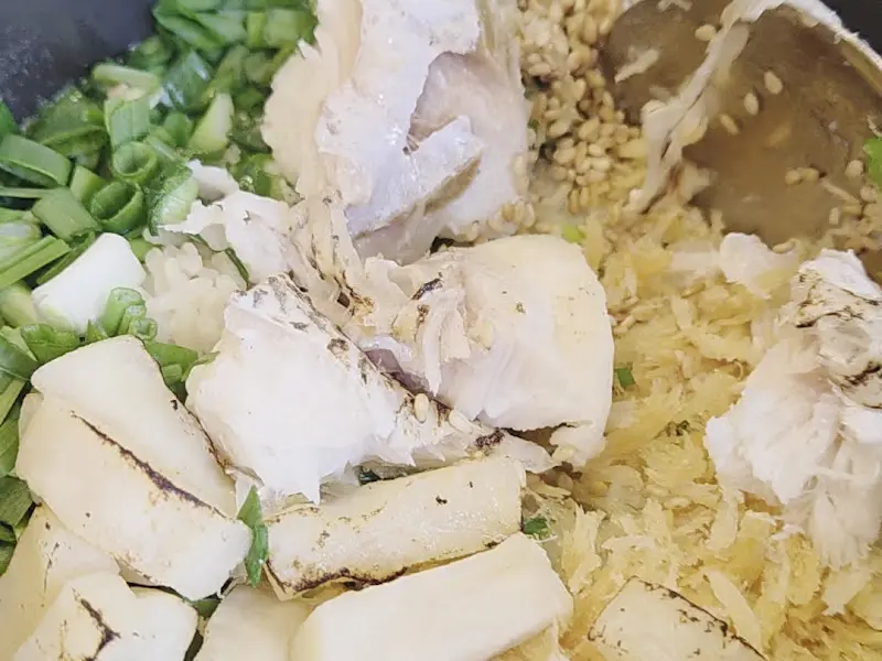 신선한 재료들의 조화