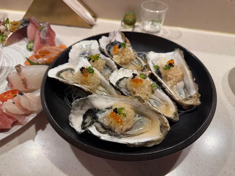 신선한 굴 요리