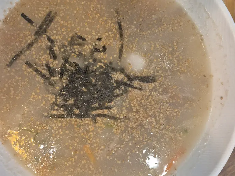 들깨칼국수 근접샷