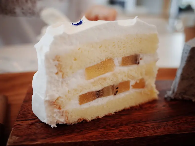 쌀 케이크 단면