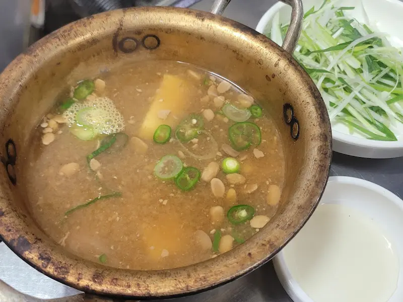 구수한 된장찌개의 모습