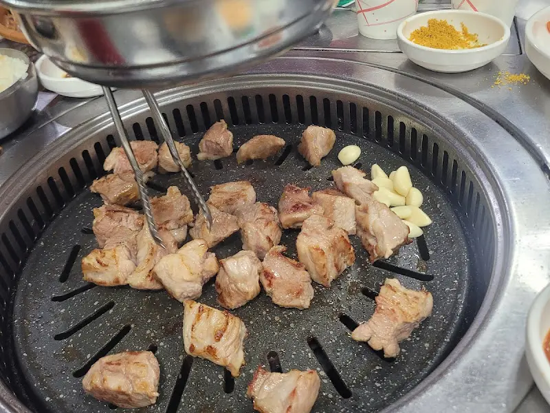 가브리살이 구워지는 모습