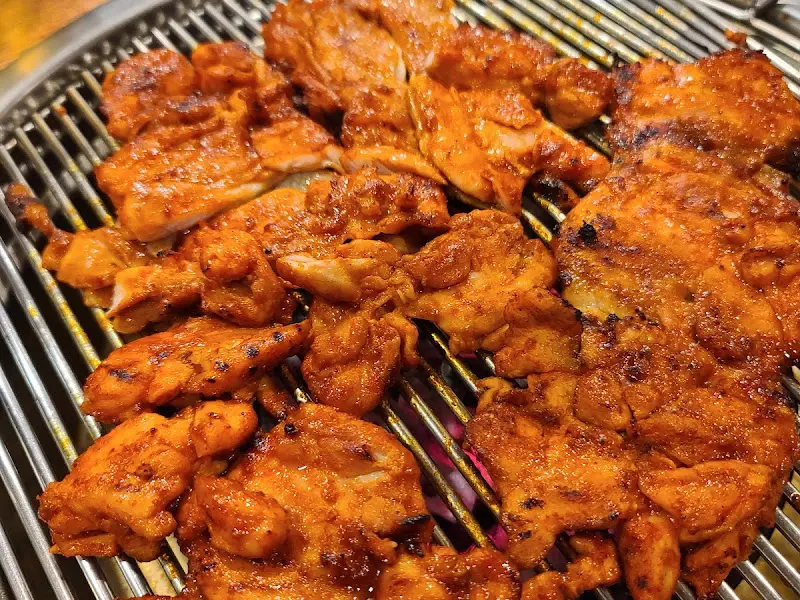 숯불 닭갈비 근접샷