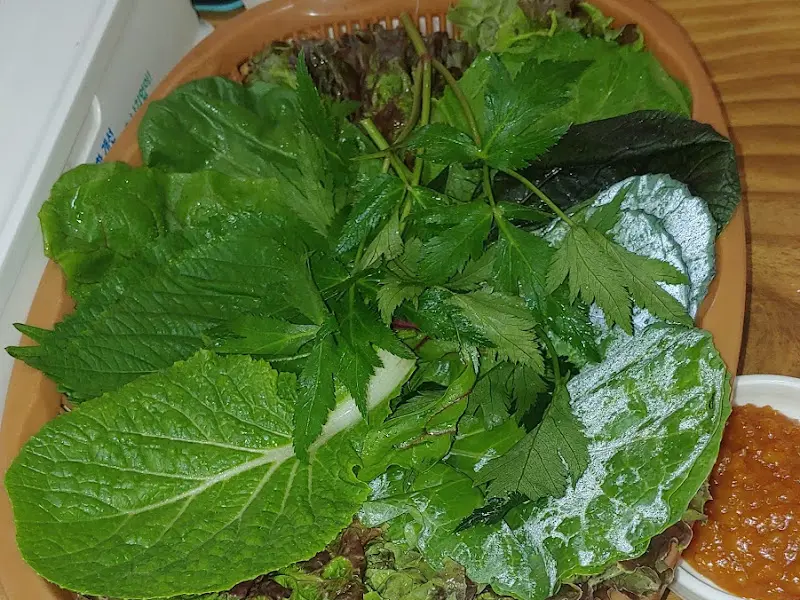 정원약초쌈밥 쌈 채소
