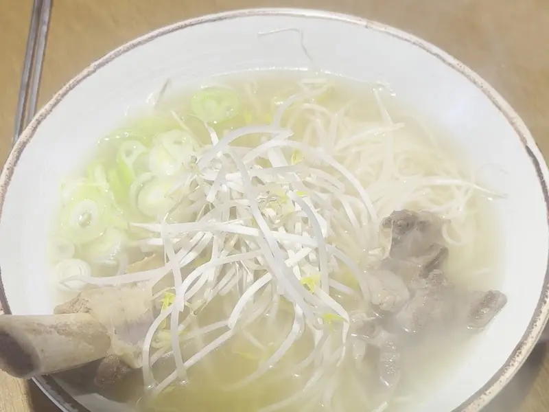 갈비국수의 비주얼