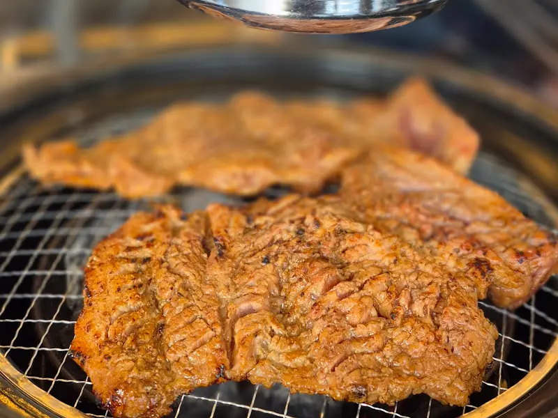 숯불에 구워지는 돼지갈비