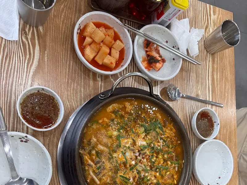 황소해장국 한상차림