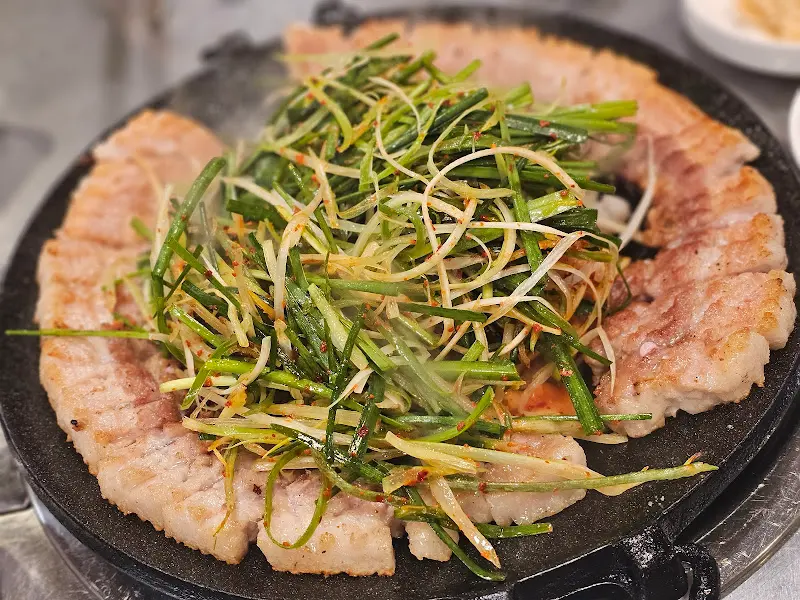 삼겹살과 부추의 조화