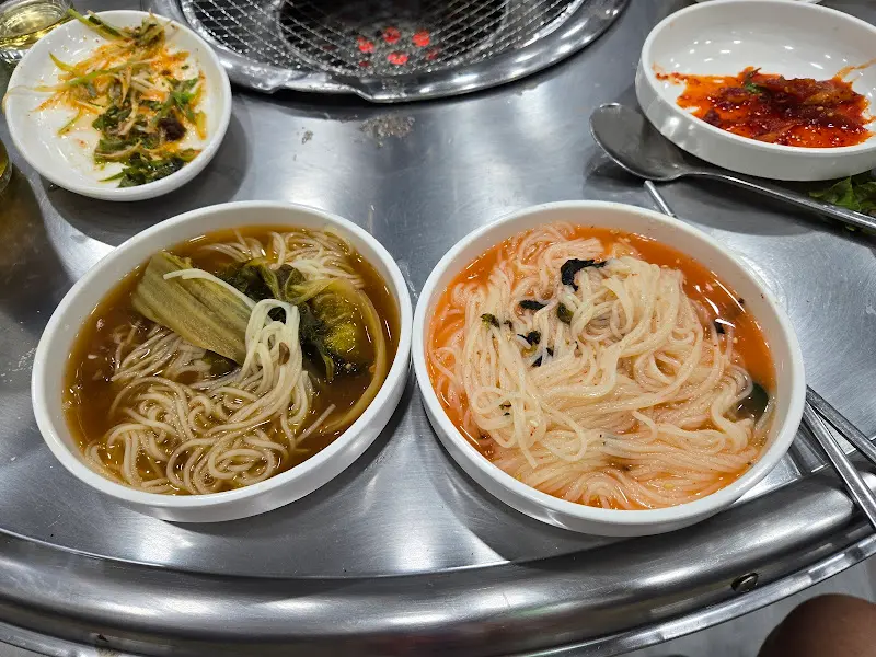 김치말이국수와 된장찌개