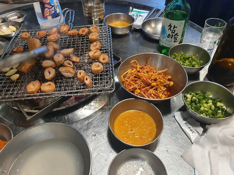 막창 한 상 차림