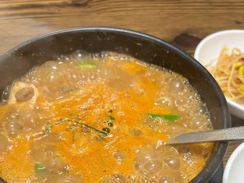 청국장의 클로즈업 사진