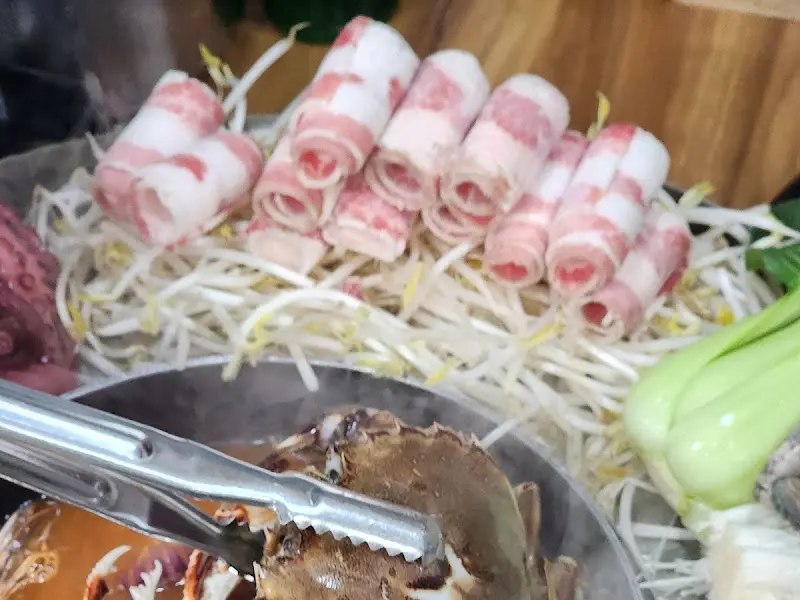 신선한 야채와 소고기