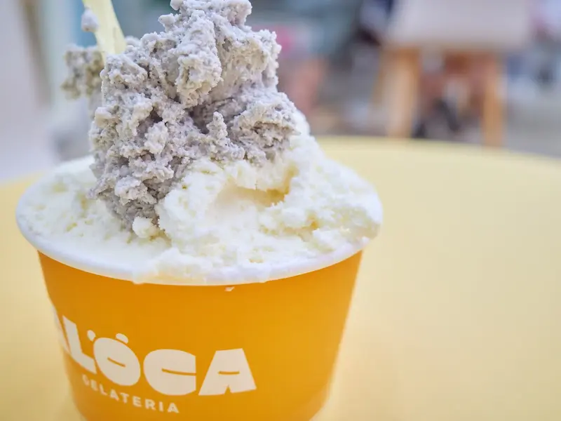 흑임자+순우유 젤라또