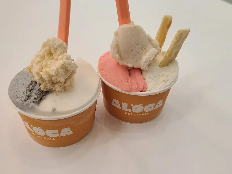 다양한 맛의 젤라또