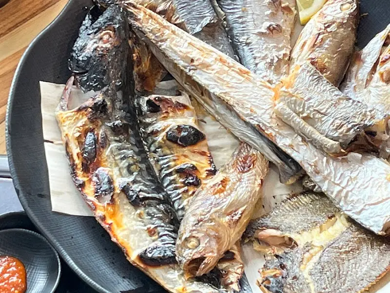 생선구이 클로즈업