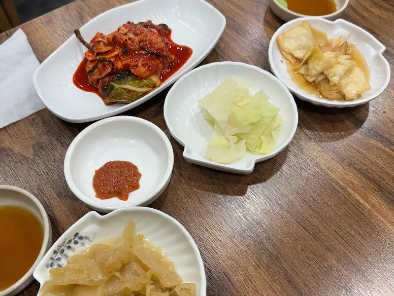 다양한 밑반찬 클로즈업