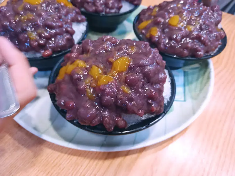 팥빙수의 비주얼