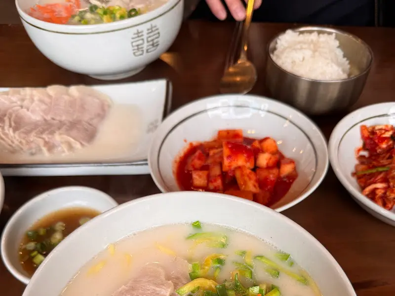 고기국수와 쫀득만두