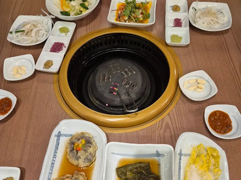 다양한 밑반찬 클로즈업