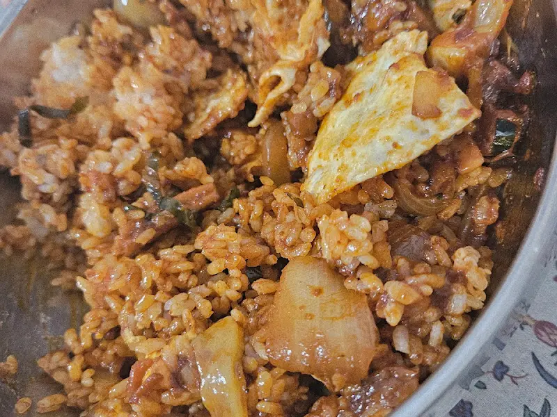 비빔짬뽕밥 근접샷