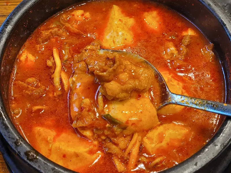 순두부 찌개의 내용물