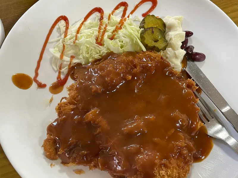 돈까스 단독 샷