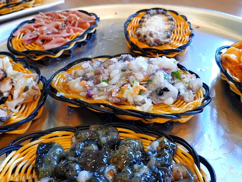 다양한 해산물 요리