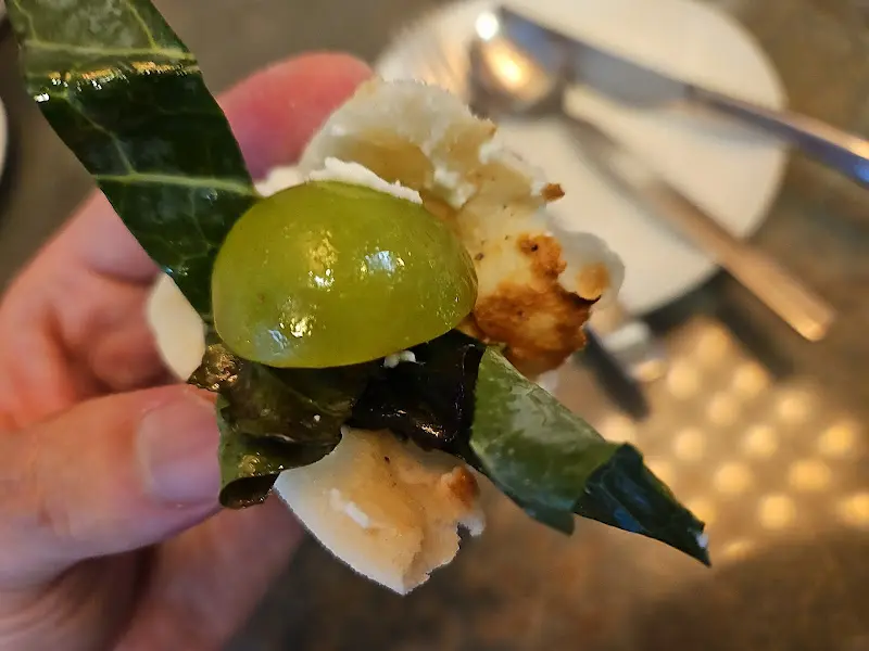 청포도 샐러드 근접샷 2