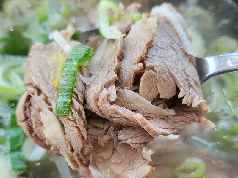 소머리국밥 고기