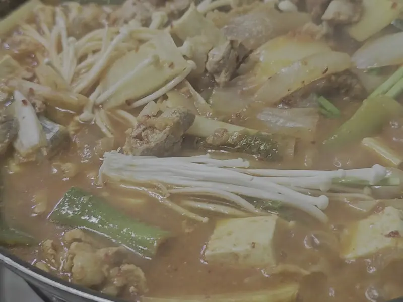 수운재 스지+얼큰이 돼지찌개